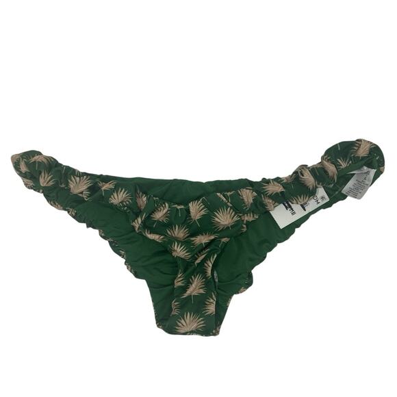 CAROLINE CONSTAS NWT Dorit green printed bikini bottoms XL - Picture 2 of 5